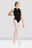Mirella Zipper Front Princess Line Open Back Mock Neck Leotard M3114LM