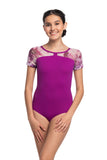 

	Natasha Short Sleeve Leotard with Vivid Floral

