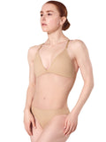 

	Capezio Plunge Neck Mesh Midriff Leotard  3763W

