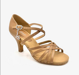 

	So Danca 3" Braced Heel Open Toe Strappy Ballroom Shoe BL305

