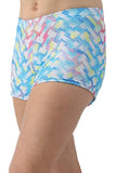 

	Printed Metallic Shorts

