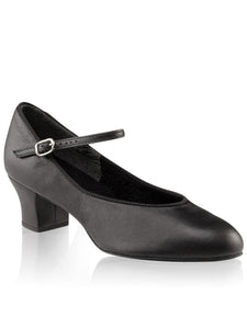 

	Capezio Suede Sole Jr. Footlight Character Shoe with 1.5'' Heel 459

