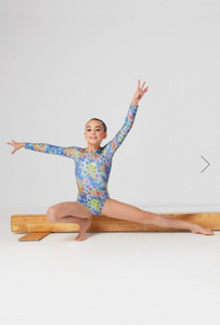 

	Mondor Metallic Gymnastics Long Sleeve Leotard 7831

