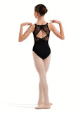 

	Bloch Opulence Kids Floral Flock Print Camisole Leotard CL70017

