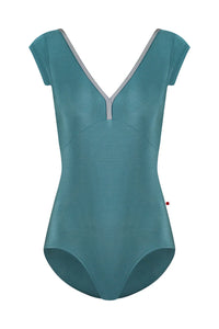 

	Yumiko Alicia Cap Sleeve Leotard in Frost FW24-06-01

