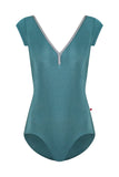 

	Yumiko Alicia Cap Sleeve Leotard in Frost FW24-06-01

