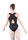 

	Hope V Front Wide Gathered Cross Strap Leotard

