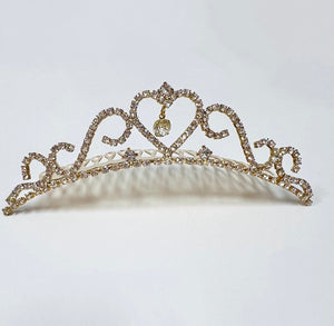 

	Mimy Heart Tiara with Glass MIH043

