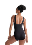 

	Kristen Halter Leotard with Crossed Keyhole Front

