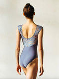 

	Lilli Boatneck Leotard in Wisteria Bella Lace

