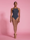 

	High Neck Leotard with Spliced Lace Halter Style

