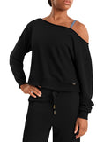 

	Mirella Adagio Off the Shoulder Sweatshirt M30019L

