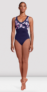 

	V-Neck Tank Scoop Back Jardin Leotard

