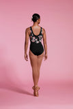 

	V-Neck Tank Scoop Back Jardin Leotard

