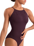 

	Mirella Adagio Floral Embroidered Back Keyhole Leotard M40006LM

