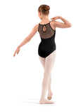 

	Mirella Adagio Kids Floral Embroidered Keyhole Halter Leotard M40007C

