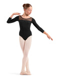 

	Mirella Adagio Kids Embroidered 3/4 Sleeve Leotard M60004C

