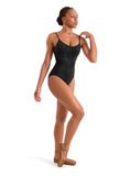 

	Mirella Adagio Floral Embroidered Camisole Leotard M70007LM

