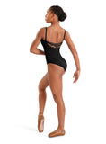 

	Mirella Adagio Floral Embroidered Back Strap Leotard M70008LM

