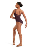 

	Mirella Adagio Floral Embroidered Back Strap Leotard M70008LM

