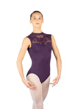 

	Paris High Neck Embroidered Leotard

