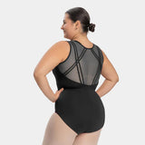 

	So Danca Curvy Tank Leotard with Mesh Back SL213

