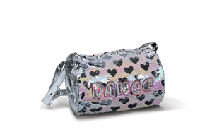 

	Danshuz Hearts Pearlescent Duffle B23517

