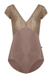 

	Yumiko Alicia Cap Sleeve Leotard in Toffee and Star

