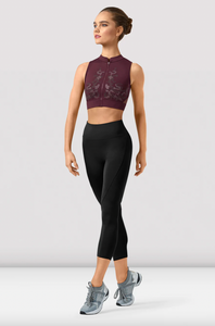 

	Bloch Rayna Zipper Mirage Print Crop Top Z9345

