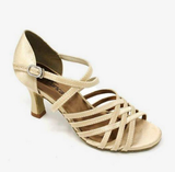 

	So Danca 2.5" Heel Open Toe Strappy Ballroom Shoe BL178

