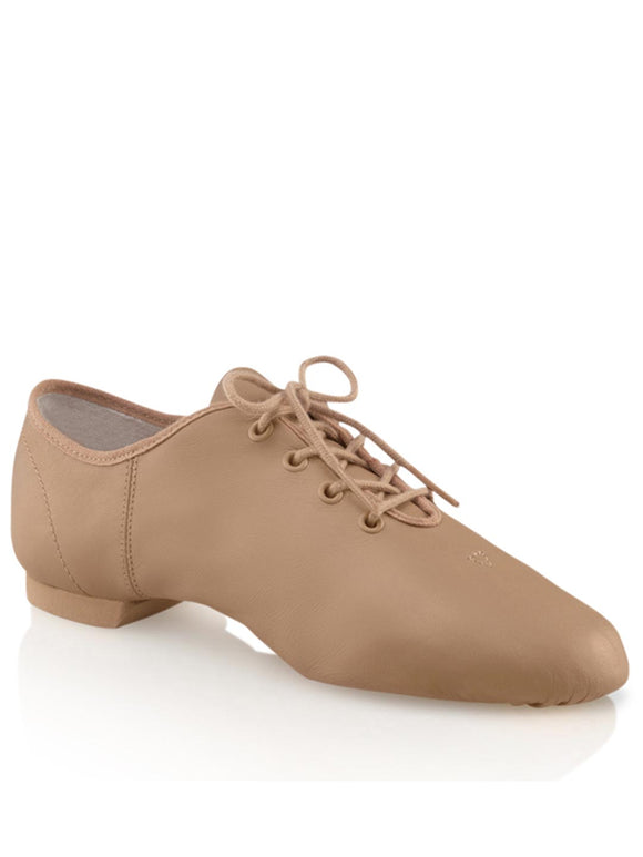 Capezio E-Series Tie-Up Jazz Oxford Shoe in Caramel EJ1