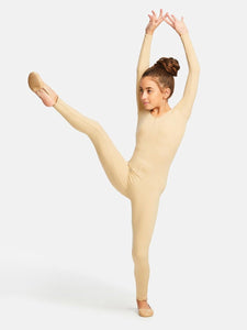 

	Beige Long Sleeve Unitard

