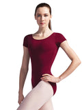 

	Burgundy Cap Sleeve Leotard

