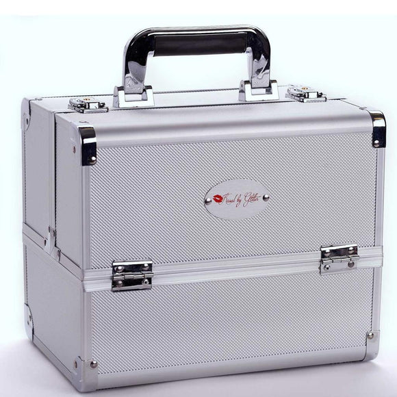 KBG Silver Makeup Case with Mirror DS1006M