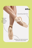 

	Bloch ETU Suede Toe Pointe Shoe S1160LTHM

