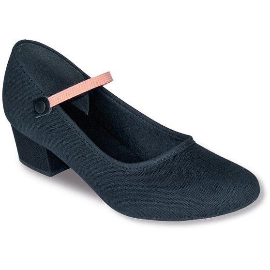So Danca Canvas Character Shoe with Cuban Heel RO42