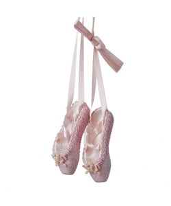 

	Kurt Adler Pink Glitter Ballet Shoes Ornament T1483

