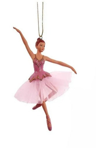 Kurt Adler Pink Ballerina Ornaments J7494