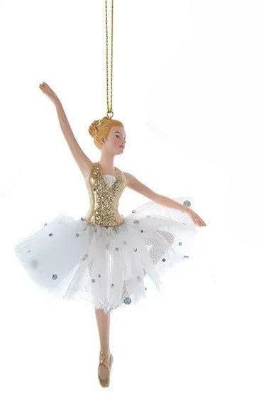 Kurt Adler Golden Elegance Ballerina Ornament E0653