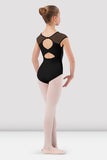 

	Lace Cap Sleeve Leotard with Open Back

