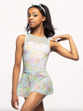 

	Layered Flare Skirt in Flower Power Mesh

