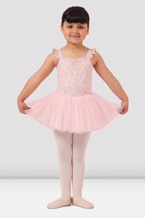 Ditsy Wide Strap Camisole Tutu Leotard