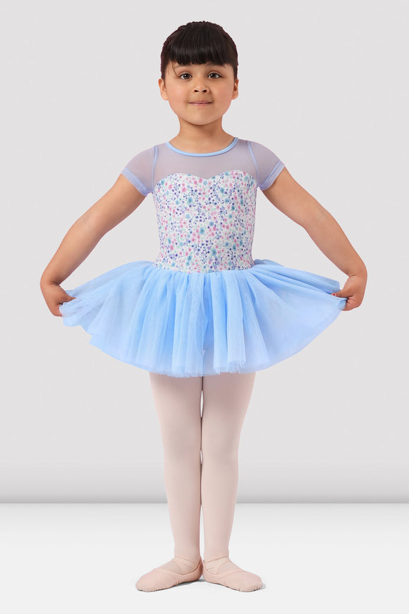 Ditsy Cap Sleeve Tutu Leotard