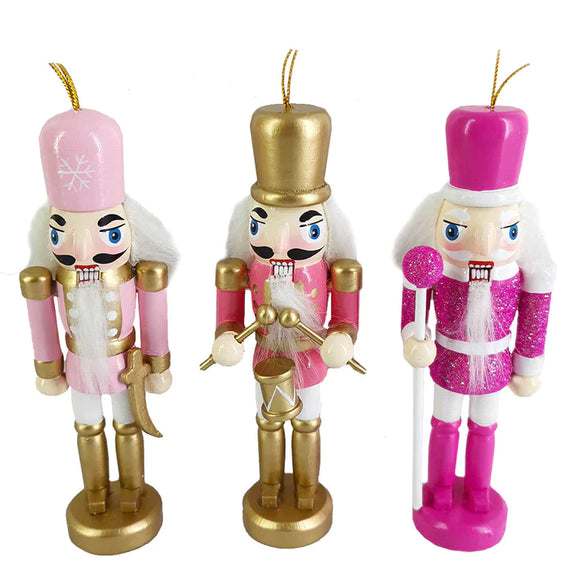 

	NBG Pink and Gold 6" Nutcracker Ornament ORN015

