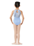 

	Mirella Halter Leotard with Princess Seams and Printed Mesh M807C

