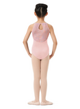 

	Mirella Halter Leotard with Princess Seams and Printed Mesh M807C

