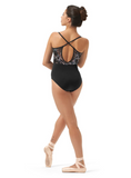 

	Mirella Camisole Leotard with Low Back and Printed Bodice M2185LM

