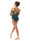 

	Mirella Camisole Leotard with Low Back and Printed Bodice M2185LM

