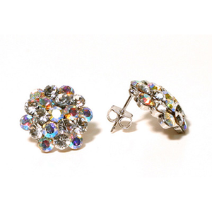 

	Cluster Earrings - AB - Pierced

