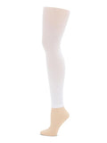 

	Capezio Footless Tights in White

